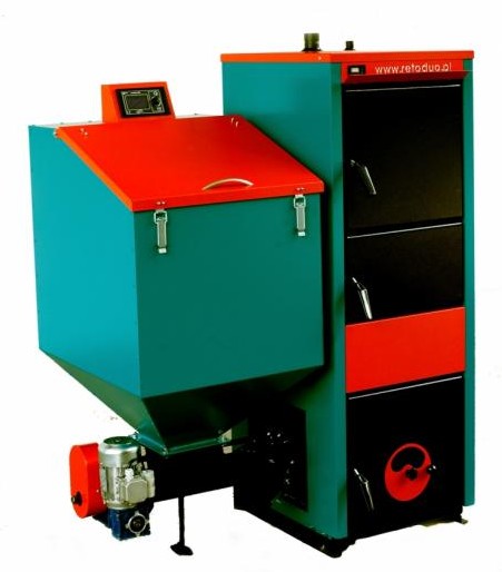 Kocioł z podajnikiem retortowym Kocioł z podajnikiem retortowym